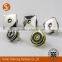 17mm round Eco-friendly metal magnetic push snap for bags and leather notebook and glasses case
