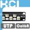 Taiwan Manufacturer 24 Port Cat 6A Staggered Unshielded Patch Panel