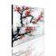 Modern Canvas Flower White Black Red Painting