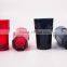 New Design Red And Black Drink Glass Beverage Dispenser With Cups And Rack