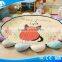 2017 Hot sale cartoon happy birthday cat kids Flower Shape Mats/Rugs