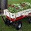 garden flower kids wooden metal barrow wagon cart