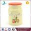 Fruit Decal Ceramic Storage Jars With Red Lid