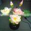 2015 New design vase light artificial peony led tree light