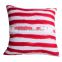 red navy pattern throw cushion pillow STP007