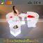 Wholesale red acrylic plastic wine ice buckets beer buckets