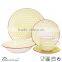 2017 New design ceramic stoneware crockery pad printing dinnerware set
