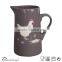 2016 hot selling 1750ml ceramic water pitchers