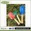 3pcs round shovel sharp spade rake fork colorful toys set garden planting cartoon animal shape mini tool set for kids