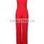 Fahsion wide legs elastic shoulder strappy wholesale jumpsuit for women