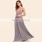 Pleated Maxi Long Chiffon Dress For Women