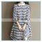Polo Shirt Design Winter Korean Striped Dresses New Fashion Lady Dress