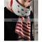 1 pc spandex material Couple design American flag fashion scarf,latest scarf design,shawl
