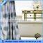 Silvery Gray Waterproof Polyester Nautical Shower Curtains For Bathroom