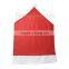 Wholesale Back Cover White & Red Velveteen Party Christmas Decorations Santa Hat For Chair