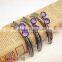 3.35inch Antique Brass Round Crystal Candy Bead Sewing Handmade Purse Frame