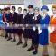 Fashion Colorful Air Hostess Flight Attendant Corporate Suits Stewardess Uniform Fabric