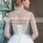 New Collected Sparkle Beaded See Through Back Long SleeveTulle Wedding Dress Bridal Gown