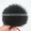 Latest Designs Round Ball Fox Fur Elastic Hair Rope Hair Band For Girls