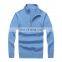 Custom 1/4 Zip Up High Quality Mens Plain Polo Neck Pullover Knitted Pure Wool Sweater