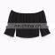 OEM off shoulder hot sexy plus size fashion blouse,chiffon fashion clothes manufacturers china