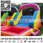 Inflatable colourful slide with mini pool for backyard, garden kids inflatable mini water slide with pool