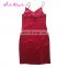 China alibaba wine red v neck silk ladies sex open cheap and beautiful dresses