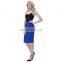 Grace Karin Women's High Stretchy Hips-Wrapped Vintage Retro Blue Pencil Skirt CL010454-3