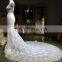 high neck pictures of latest gown wedding dress bridal ball gown backless Muslim wedding gown