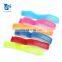 assorted colors adjustable hook loop wristband