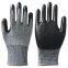 13G HPPE  Nitrile Coated Cut Resistant Gloves Anti Cut Level 5