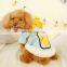 Personalized Pet dogs yellow duck bowknot hoodies fleeces coat Clothes cats winter jacket