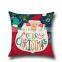 Decorative Pillow Custom Christmas Linen Cushion Cover