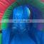 Rainbow Tropical Waterslide Kids Children Inflatable Funnel Tunnel Water Slide With Pool