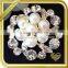 Wholesale top quality fashion Imitation pearl rhinestone brooches FB022