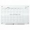 Office wall mounted magnetic calendar tempered glass white board