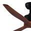 modern lamp wood chandlier dimmable iron led chandelier fan ceiling fan light