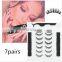 2021 New styles top quality 3D magnets powerful mink eye lashes silk false magnetic eyelashes