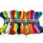 Hot selling wholesale cross stitch thread 100% polyester anchor embroidery thread with various colors
