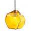 Modern Colorful Glass Pendant Light Crystal Shape Decorative Lamps
