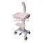 Urinary Medical Trolley 4 Layers Aluminum Endoscopic Cart Instrument Trolley for Hospital
