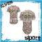 OEM fashionable button down polyester short sleeve men sublimated camo baseball jerseys