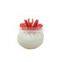luxury custom logo round coral ceramic jewelry gift display storage gold box for jewelry