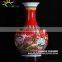 Chinese H56cm Big Red Ceramic Decorative Floor Vases For Home Hotel