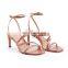 Women high heels beautiful color pointed toe ladies sandals shoes