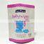 Pink Color Cosmetic Customized Printed Zip Lock Food Grade Packaging Bag With Clear Back