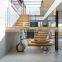 Modern Interior Curved Stair Wood stair step L-Shape Staircase