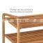 3 tier bamboo bench shoe rack storage home organizer shelf shoes