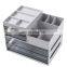 Cosmetic Makeup Organizer Plastic Storage Box with Drawer Lipsticks Holder Desktop Sundry Storage Case