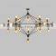 wholesale price modern indoor living room bedroom decoration chandelier lamp iron glass led pendant light